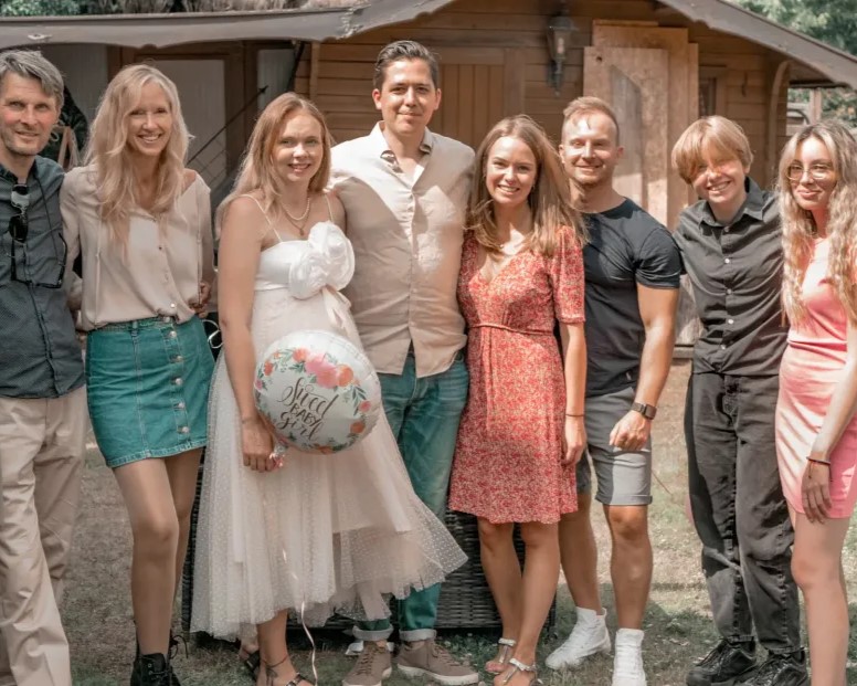 gruppen foto herbst look warm gemischt